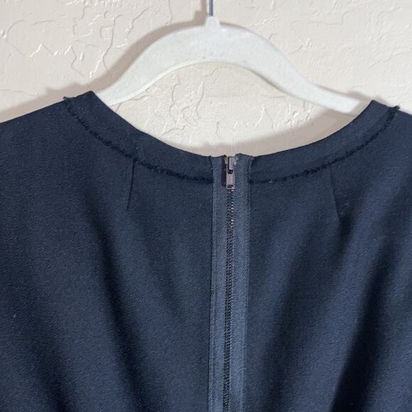 J. Crew classic black 3/4 sleeve wool blend dress - Picture 6 of 8